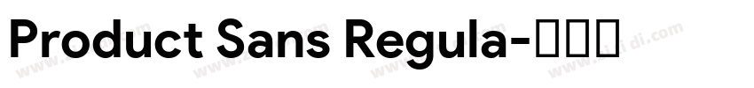 Product Sans Regula字体转换